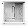 PC korpusas NZXT H9 Flow Midi Tower Baltas — ATX/EATX/Micro ATX/Mini-ITX, 3x140mm priekyje, 1x120mm gale, 2x3,5 colio ir 6x2,5 colio vietos, grūdintas stiklas