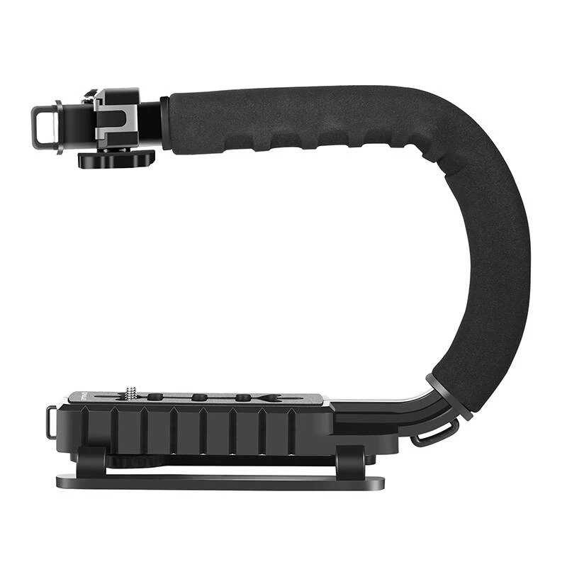 Nešiojamas rankinis stabilizatorius PULUZ PU3005 C formos rankena DSLR ir vaizdo kameroms