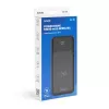Savio BA-09 nešiojamas maitinimo blokas LiPo 10000 mAh belaidžiu įkrovimu juoda
