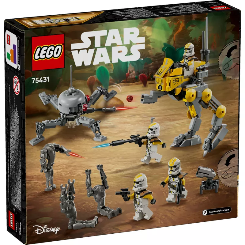 LEGO Star Wars 327th Star Corps Clone Troopers Battle 75431 – 258 dalių, 7 minifigūrėlių, nuo 7 metų