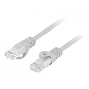 LANBERG Patchcord Cat.6 UTP LSZH CU 1m pilkas Fluke patvirtintas