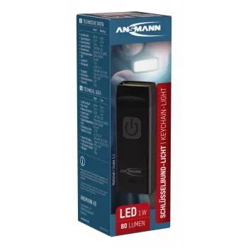 Raktų pakabuko žibintuvėlis Ansmann COB LED 80 lm