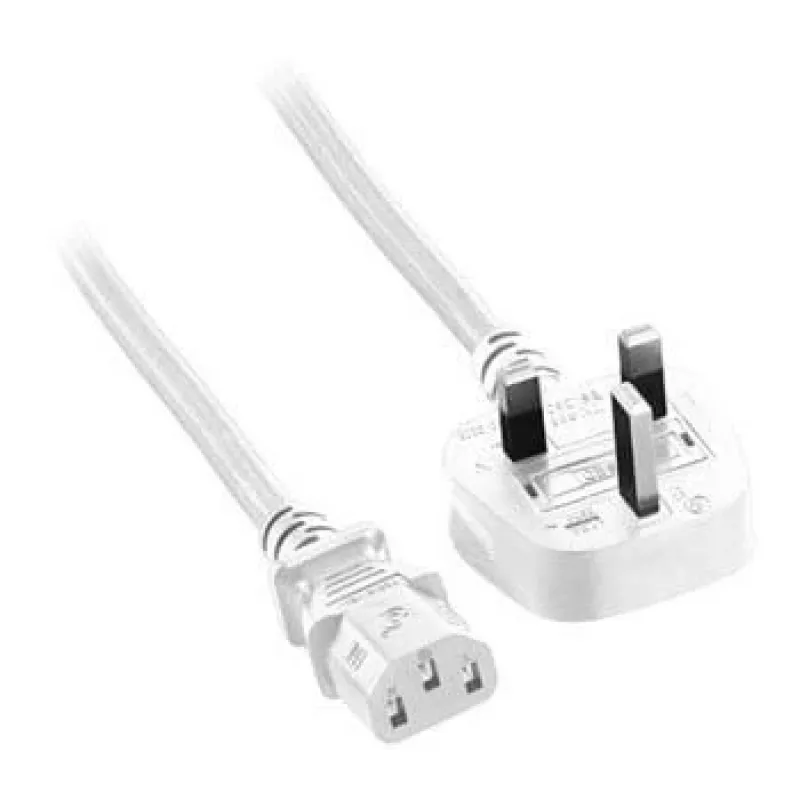 Microconnect PE090420W maitinimo laidas baltas 2 m G tipo kištukas C13 jungtis