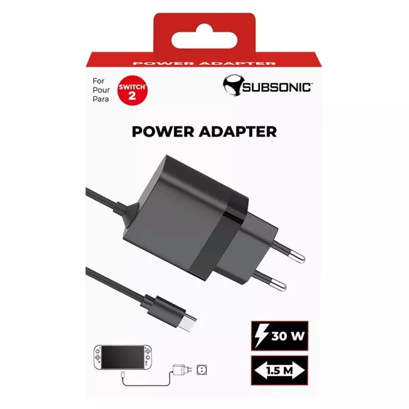 Maitinimo adapteris SUBSONIC SA5713 15V 2.5A, skirtas Nintendo Switch 1/2