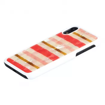 Apsauginis telefono dėklas iKins iPhone XR — Short Cake dizainas, baltas