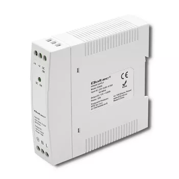 DIN bėgio maitinimo šaltinis 10W, 12V, 0.83A, plonas