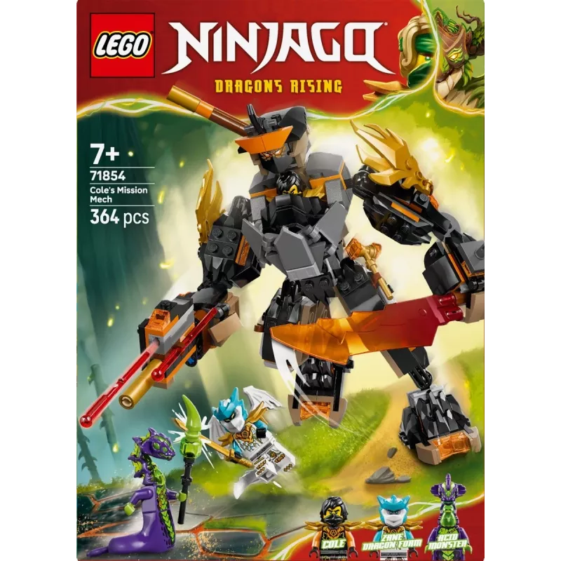 LEGO NINJAGO 71854 Kole misijų mechas ir drakonas Zane