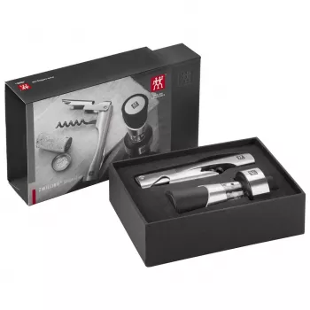 ZWILLING Sommelier vyno įrankių rinkinys – stačiakampis dėklas 100×190×42 mm, 2 vnt.