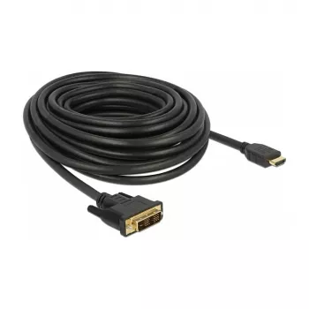 DeLOCK 85587 10 m HDMI Type A DVI-D vaizdo kabelio adapteris, juodas