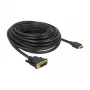 DeLOCK 85587 10 m HDMI Type A DVI-D vaizdo kabelio adapteris, juodas