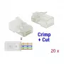 RJ-45 kištukas DeLOCK 86453 (skaidrus, 20 vnt.)