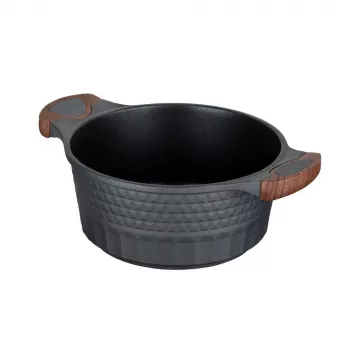 Puodas Resto Kitchenware Capella 2,6 L apvalus juodas medis