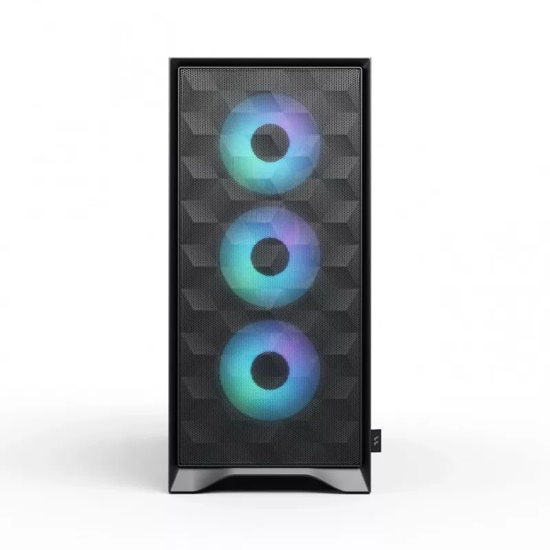 Fractal Design Pop 2 Air Black Solid – vidutinis kompiuterio korpusas (ATX, 3x 120 mm priekiniai ventiliatoriai)