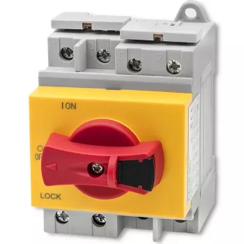 Qoltec 52611 Nuolatinės srovės izoliatorius su fiksavimo funkcija | Pagrindinis jungiklis | 1200V | 32A | 8kV | 4P