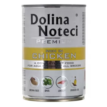 Šlapias šunų ėdalas Dolina Noteci Premium suaugusiems jautiena vištiena kiauliena 400 g, be glitimo, be konservantų