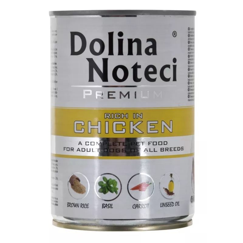 Šlapias šunų ėdalas Dolina Noteci Premium suaugusiems jautiena vištiena kiauliena 400 g, be glitimo, be konservantų