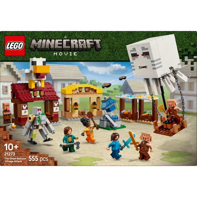 LEGO MINECRAFT 21273 Ghast Baliono Kaimo Ataka