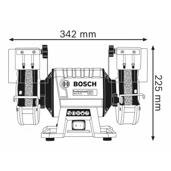 Stalinis šlifuoklis FI 150/20 mm 350W GBG 35-15 BOSCH