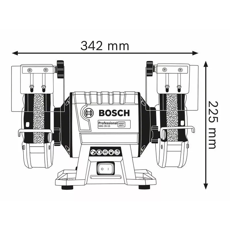 Stalinis šlifuoklis FI 150/20 mm 350W GBG 35-15 BOSCH