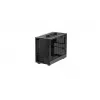 Kompiuterio korpusas DeepCool CH160 PLUS Small Form Factor SFF ATX/mATX, grūdintas stiklas, USB-C, juodas