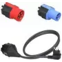 Kištukinių adapterių rinkinys NRGkick Smart Attachment Set Standard juoda mėlyna raudona
