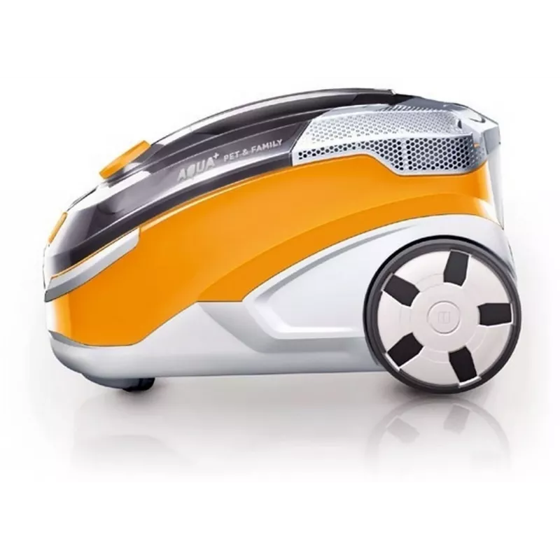 Cikloninis dulkių siurblys THOMAS Aqua + Pet & Family 1.8 L — sausas ir šlapias valymas, 1700 W, oranžinis/pilkas