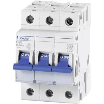 DOEPKE Automatinis jungiklis C25A DLS-6H-C25-3-6-KA 6kA 3 polių 400V C charakteristika DLS-6H-C25-3-6-KA (09914295)