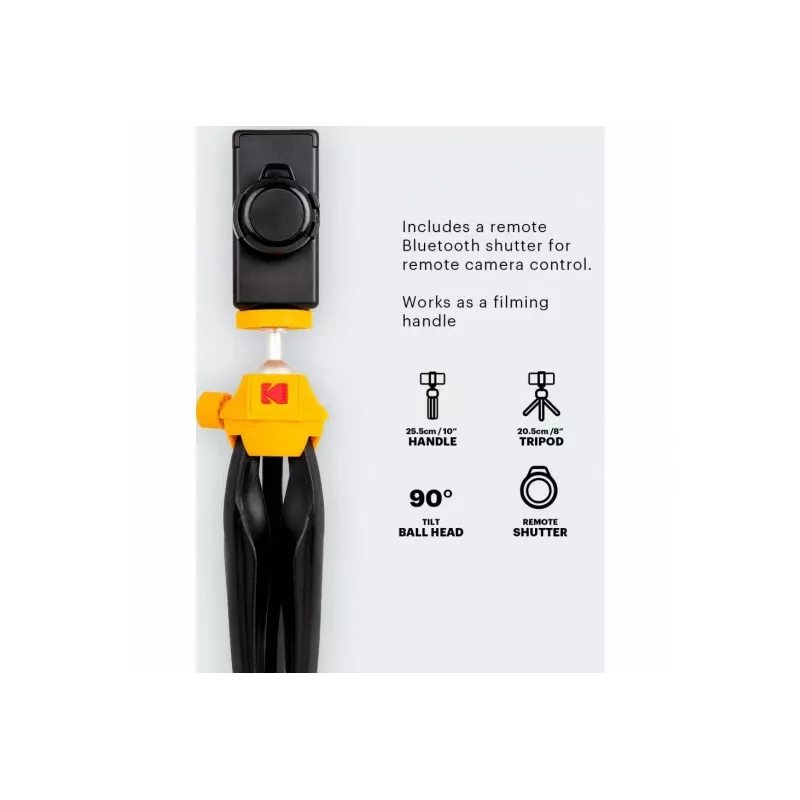 Kodak KTP001 mini trikojis išmaniajam telefonui su Bluetooth nuotolinio valdymo pulteliu