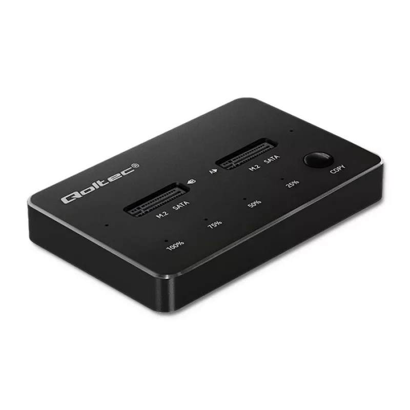 Qoltec 50310 Docking stotis 2x SSD M.2 SATA NGFF USB Type C
