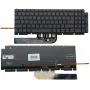 Dell KB316106 klaviatūra, skirta Dell Inspiron G15, su apšvietimu, JAV išdėstymas, juoda