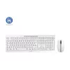 CHERRY Stream Desktop belaidė klaviatūra su pele, RF, QWERTZ, balta