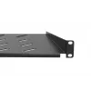 Extralink SHELF 1U lentyna 19 colių pakabinamoms spintoms, 1U, 300 mm, juodos spalvos, metalinė