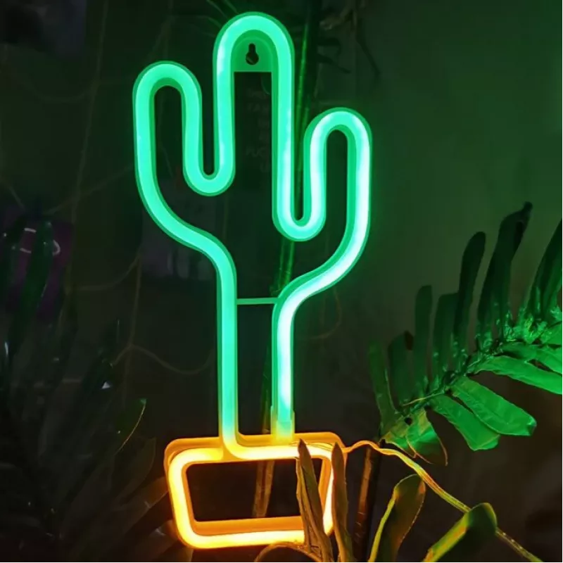 Dekoratyvinis neoninis šviestuvas MANTA SNL07GNT Cactus Green Yellow