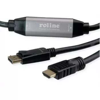 Vaizdo kabelio adapteris ROLINE 11.04.5776 7,5 m HDMI Type A DisplayPort juodas