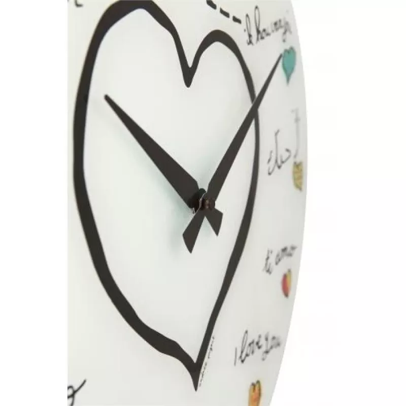 NeXtime klok 8030 Loving You, 43 cm, sieninis, baltas / įvairiaspalvis