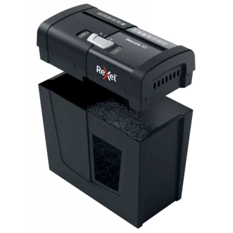 Rexel Secure X6 skersinio pjovimo popieriaus smulkintuvas P4, 4 x 40 mm, 10 L, 6 lapų