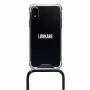 Lookabe kaklo pakabos telefono dėklas iPhone XR, auksinis/juodas