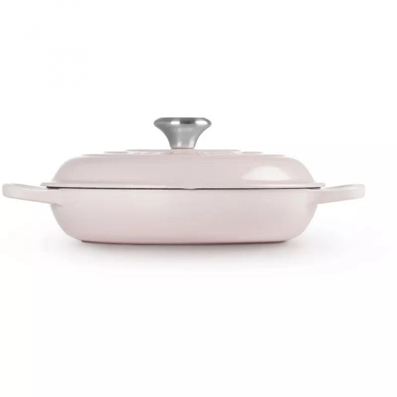 Le Creuset Signature 26 cm profesionalus puodas rožinis