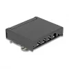 Patais skydelis DELOCK Mini Desktop RJ45 4 prievadų Cat.6A ekranuotas juodas metalas 90×22×93 mm