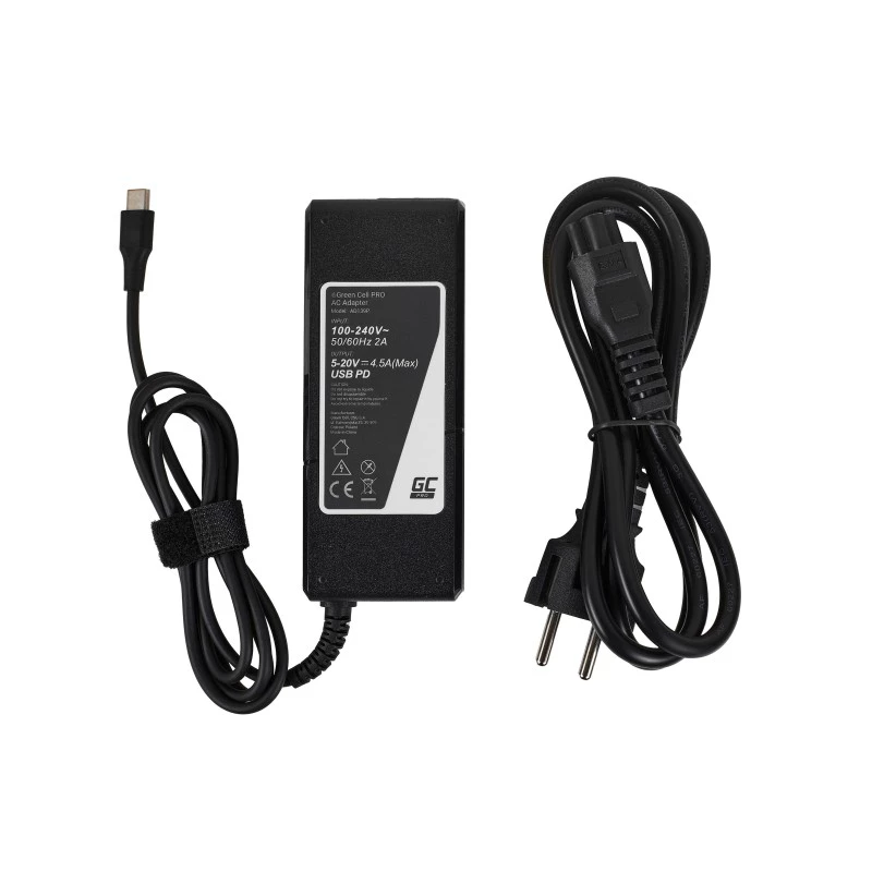 Green Cell AD139P maitinimo adapteris/inverteris Universalus 90 W Juodas