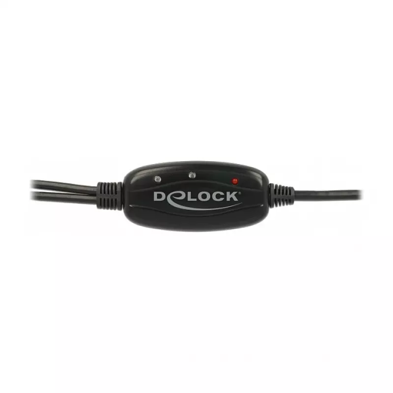 Serijinis kabelis DeLOCK 63466 USB Type-A DB-9 1,5 m juoda/žalia/geltona