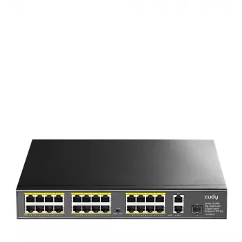 Cudy FS1026PS1 24 portų Gigabit Ethernet PoE nevaldomas komutatorius