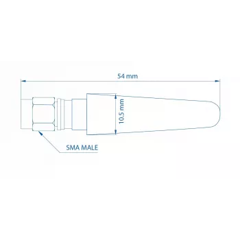Kompaktiška tiesi mobili antena TELTONIKA 003R-00281 5 dBi