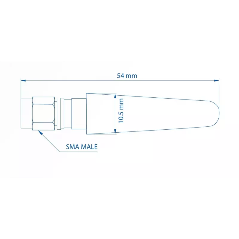 Kompaktiška tiesi mobili antena TELTONIKA 003R-00281 5 dBi