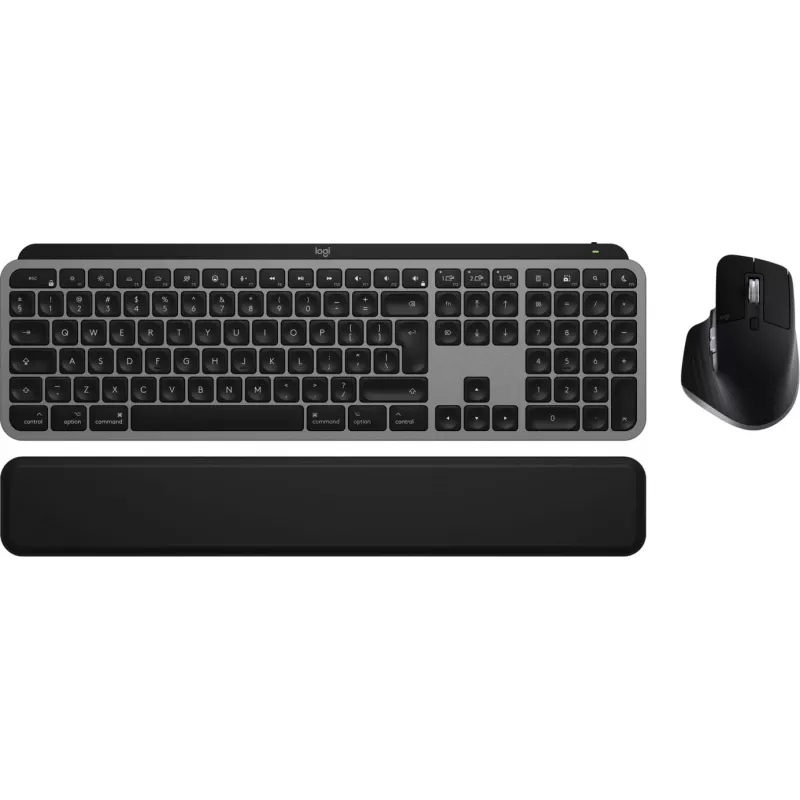 Logitech Master Series MX Keys S Combo for Mac – belaidė klaviatūra ir pelė su apšvietimu (920-012845)