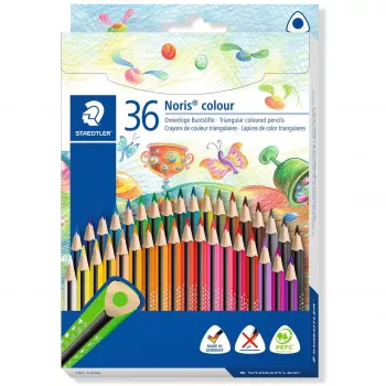 Spalvoti pieštukai Staedtler Noris colour 187, 36 spalvų