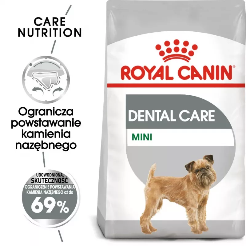 Sausas šunų ėdalas Royal Canin Mini Dental Care 3 kg – suaugusioms mažoms veislėms, paukštiena, dantų priežiūra