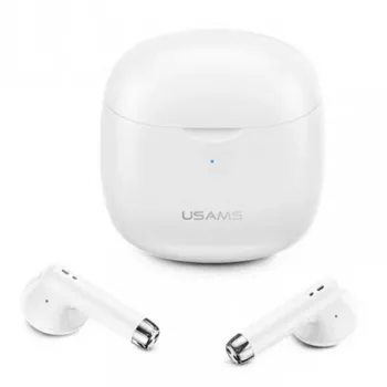 Belaidės ausinės Usams TW S 5.0 IA Series balta
