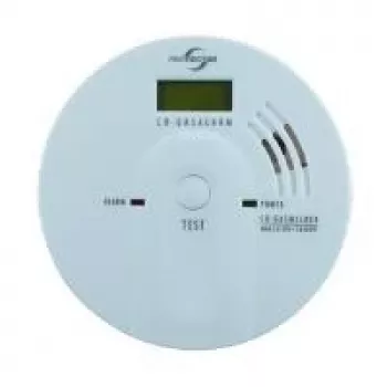 REV CO-200 Baltas LCD anglies monoksido detektorius su AA baterija (0023510112)