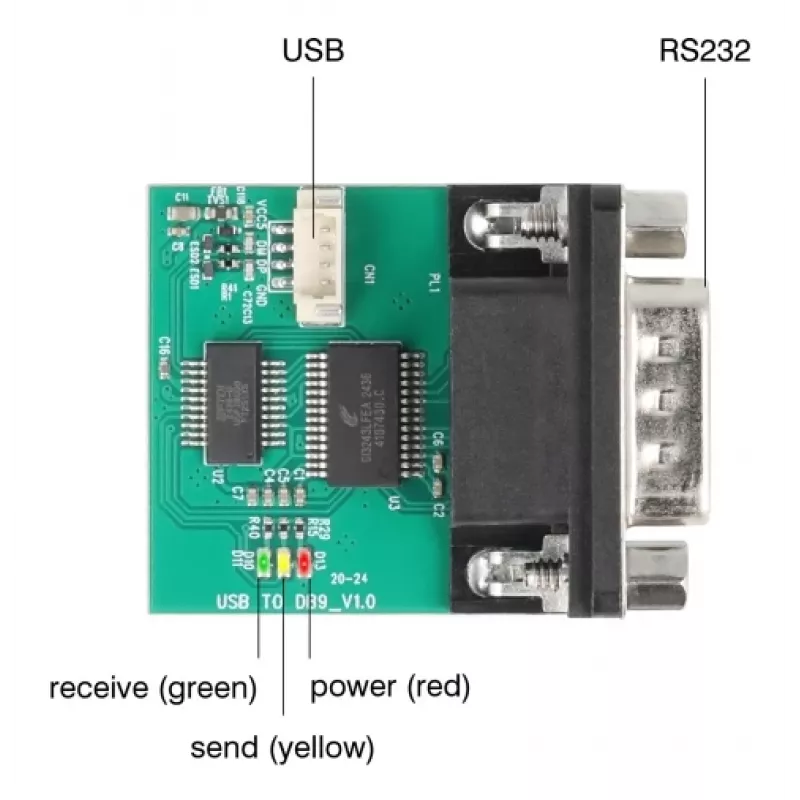 DeLOCK 90781 USB 2.0 į RS-232 keitiklis kartotuvas izoliatorius, juoda/žalia
